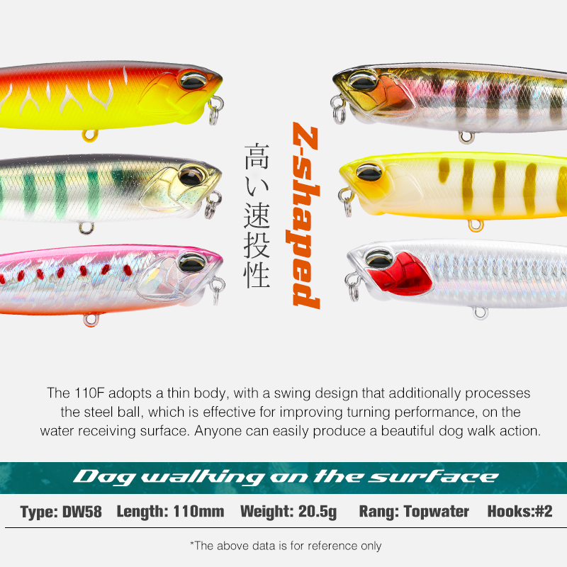 TSURINOYA 110F Topwater Stickb - Eachine Drone E58 ulasan dan harga