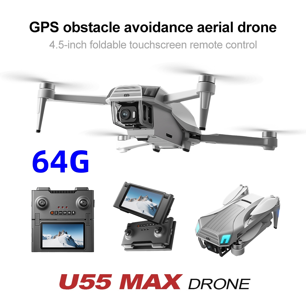 Drone RC NCZOBOE U55 HD Kamera - Drone Gimbal 2 Axis ulasan dan harga